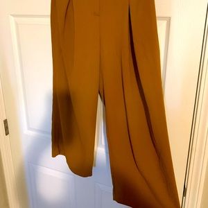Topshop wide leg mustard pants